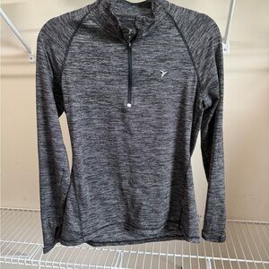 Old Navy Active Black and White Striped Pullover